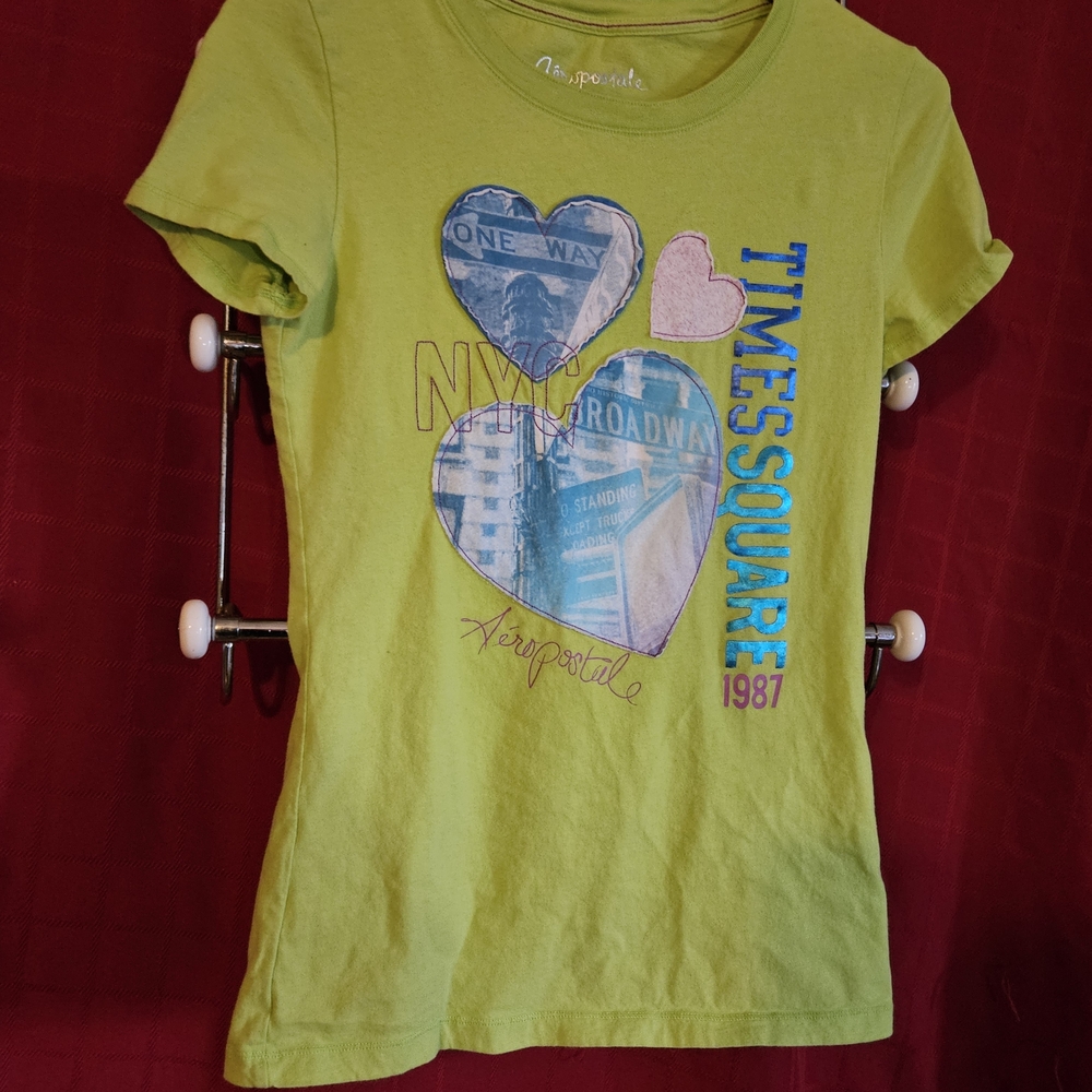 Aeropostale Green Times Square Tee